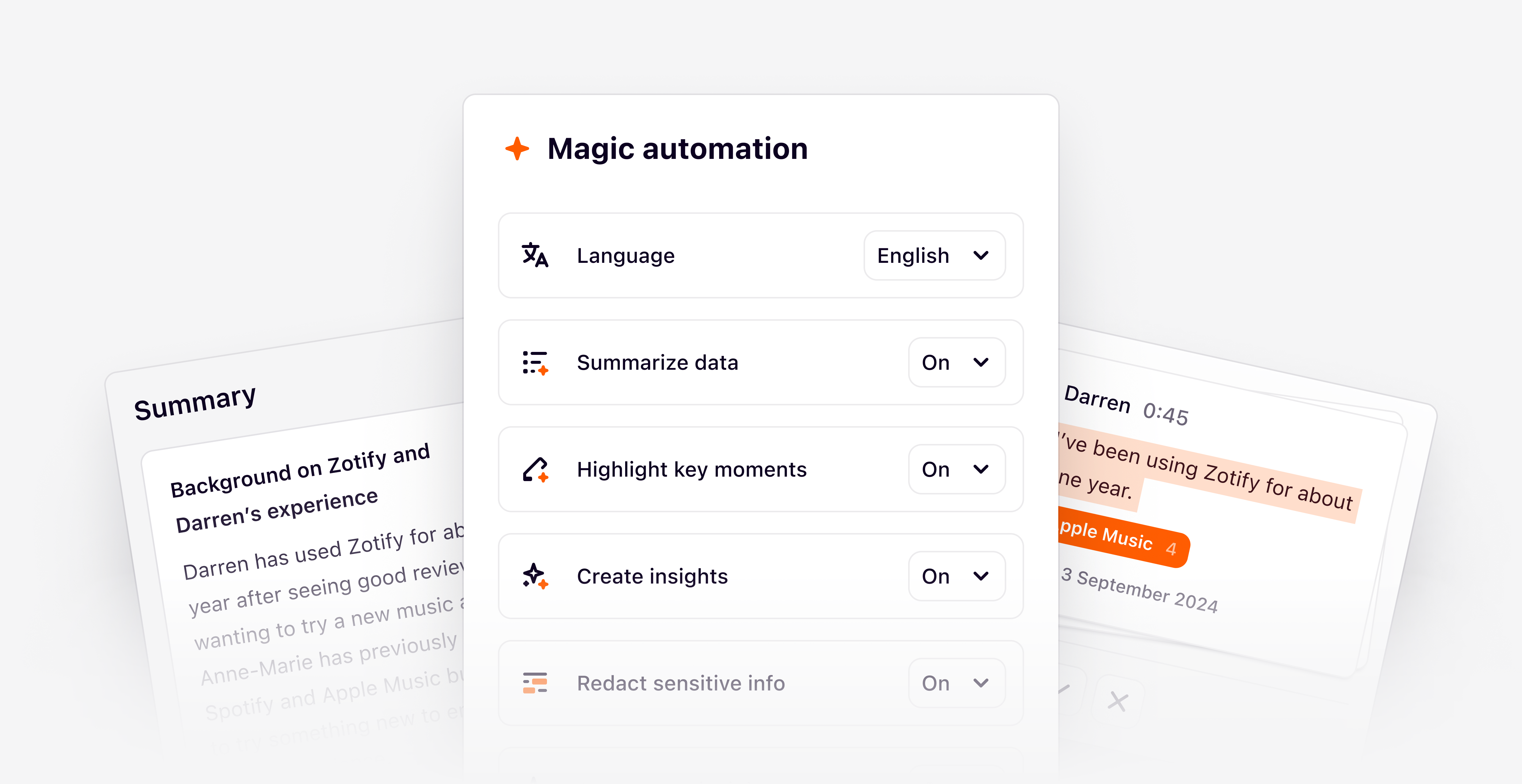 Magic automation options