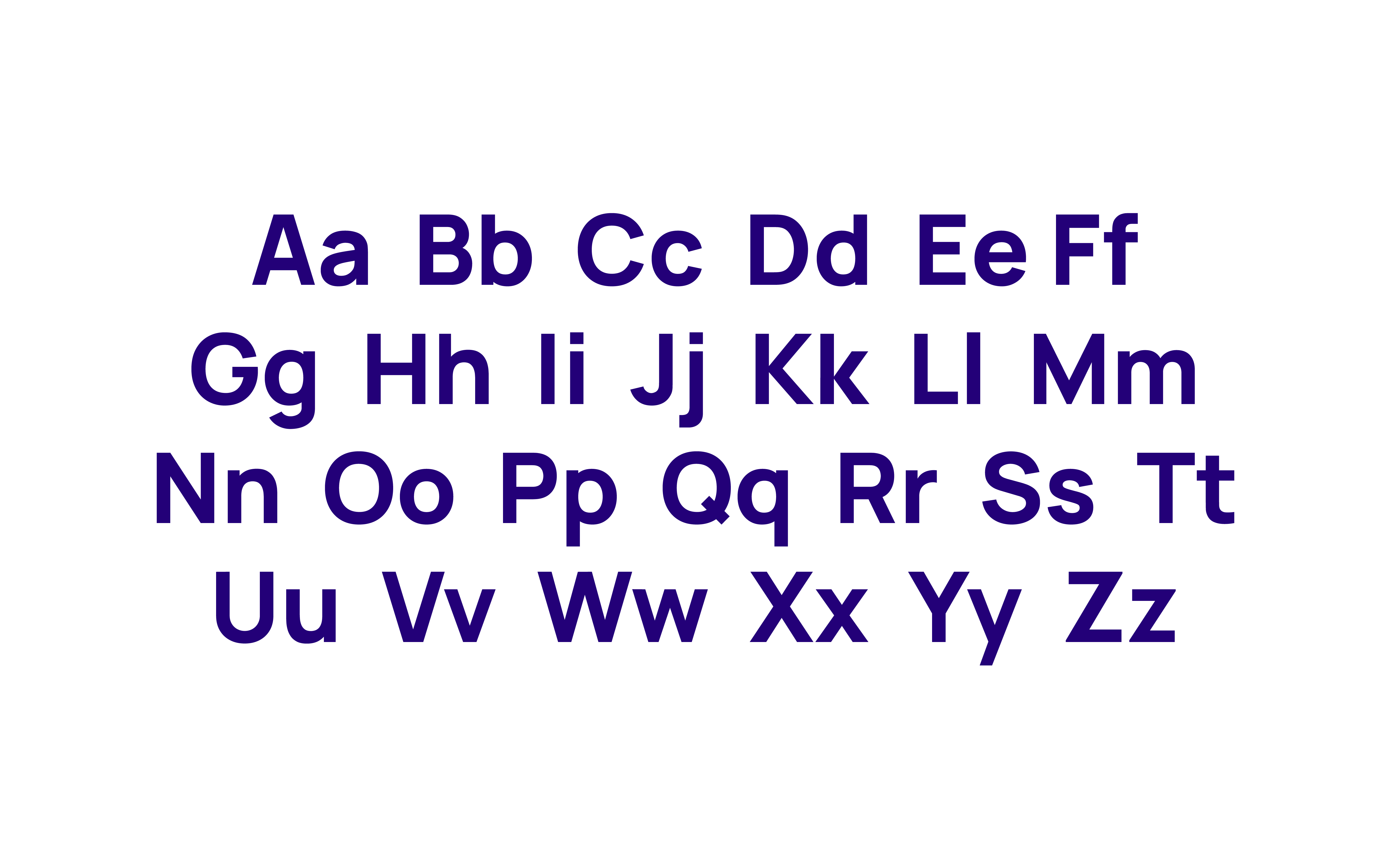 Practice your ABCs with our sparkly new type, Manrope.