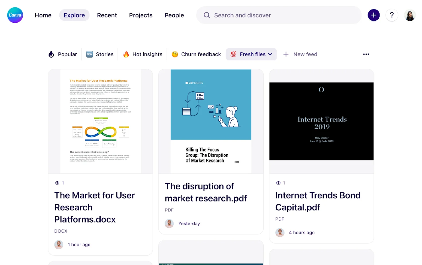 Store and search the contents of PDFs, presentations, and more in Dovetail (coming soon).