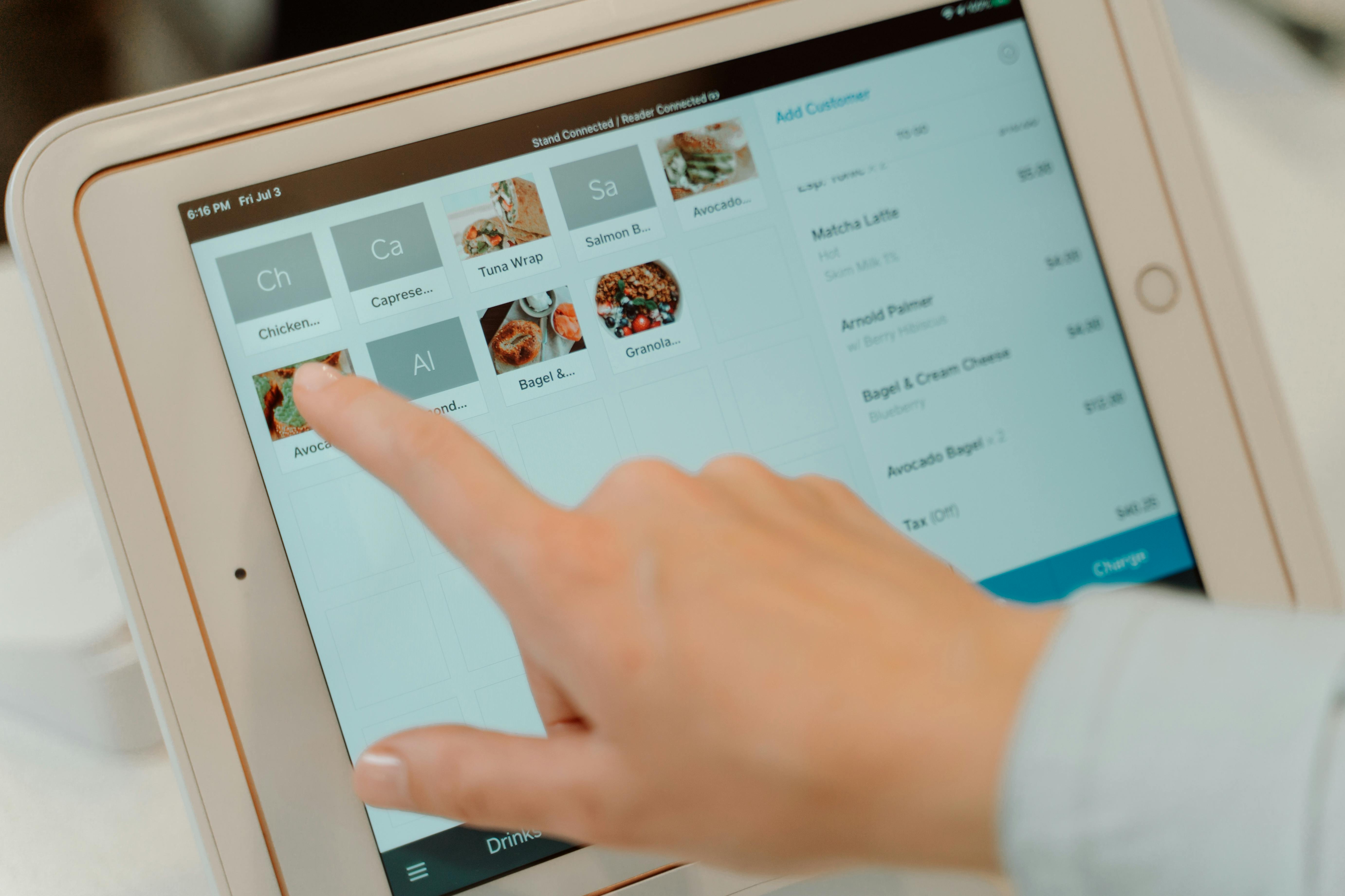 Merchants using point-of-sale technology in a retail environment