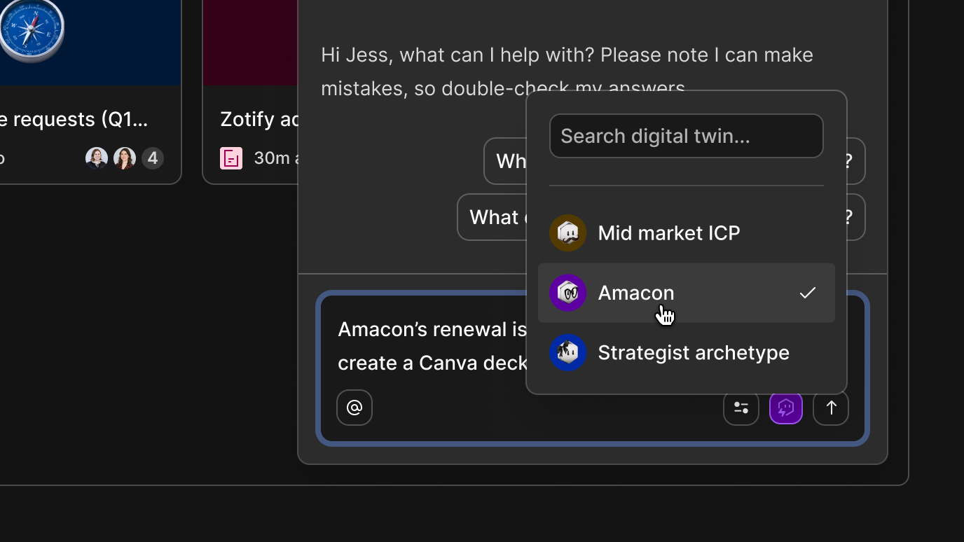 Dovetail digital twins brings your customers’ voice directly into your workflow