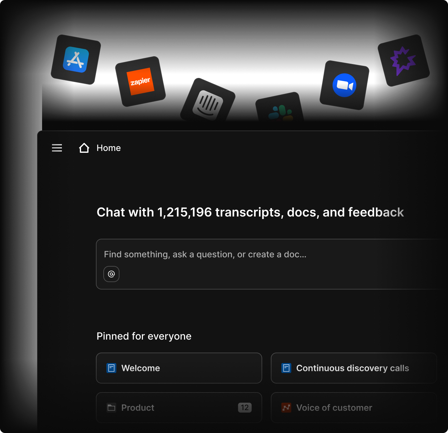 Dovetail as a unified intelligence layer across all feedback channels